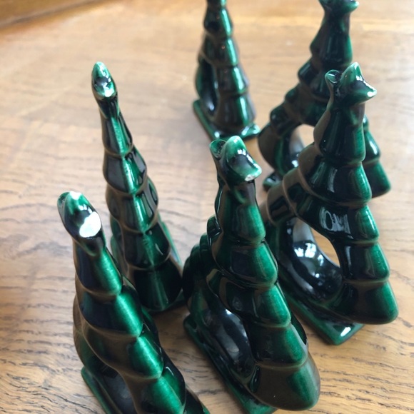 6 Ceramic Xmas Napkin rings - Picture 5 of 5